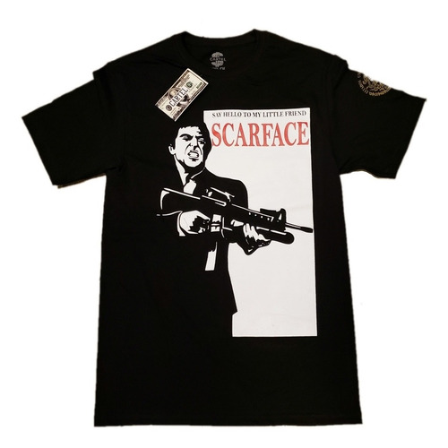 Playera Scarface Cara Cortada Tony Montana Sc122