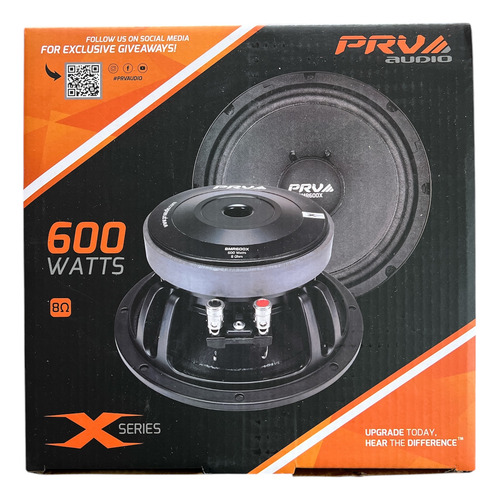 Medios Prv 8mr600x 600 Watts Rms Negro