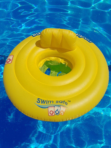Flotador Salvavidas Con Baby Seat Swim Safe Impecable