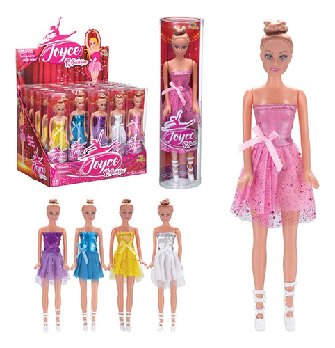 Boneca Joy Bailarina Com Vestido E Acessórios Art Brink