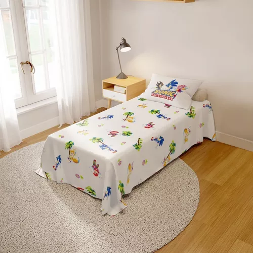 Siyarar Sonic The Hedgehog Jogo de cama para meninos Sonic Tails