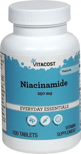 Niacinamida Vitamina B3 Com Fosfato Dicálcico 250mg 100 Tabs