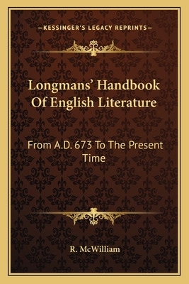 Libro Longmans' Handbook Of English Literature: From A.d....