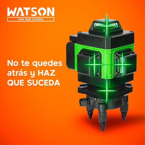 Nivel Láser 16 Líneas Watson Auto + 2 Baterías + Trípode