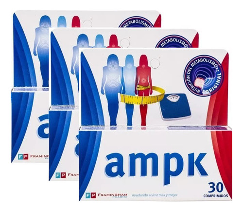 Ampk Quemador Grasa X 90 Comp 3 Cajas De 30