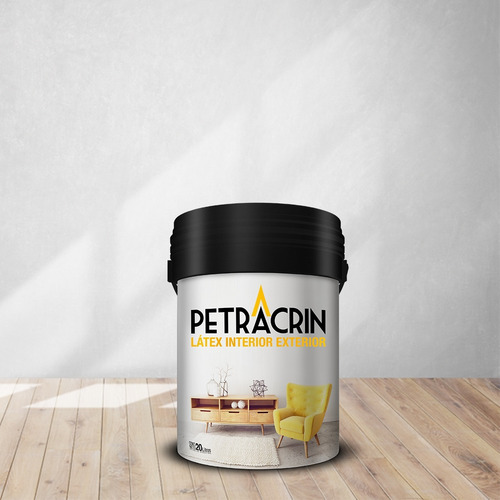 Imagen 5 de 7 de Pintura Latex Interior Exterior 20 Lts Petracrin Antihongo