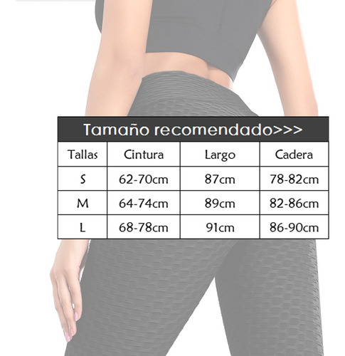 Calzas Leggins Push Up Levanta Cola Texturizadas Mujer