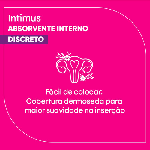 Intimus Absorvente Interno Discreto Mini Com 16 Unidades