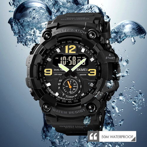 Reloj Reloj Deportivo Digital Hombre Con Reloj 24 Led Cronóm