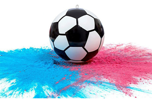 Balón De Revelación De Género Fútbol Azul Y Rosa Fiestas Sex