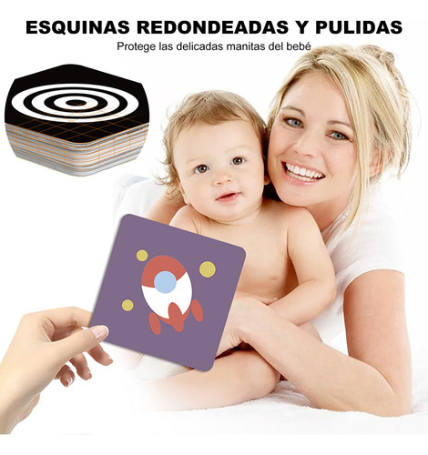 Tarjetas Flash De Alto Contraste Para Niños, 64 Tarjetas