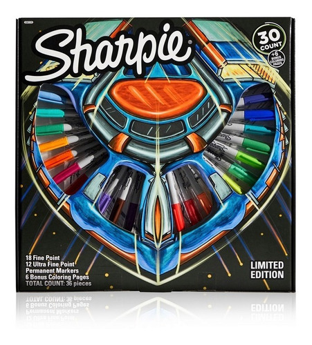 Ruleta Sharpie Galaxy 36 Piezas Edición Limitada