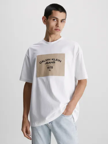 Polera Canvas Curve Blanco Calvin Klein