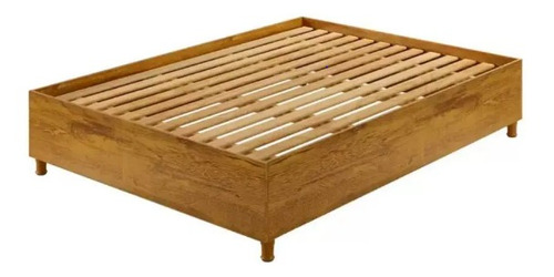 Base da Cama box Tcil mônaco  Casal de 188cmx138cm imbuia