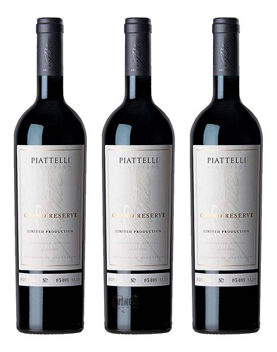 Vino Piattelli Gran Reserva Cabernet Sauvignon Pack X3