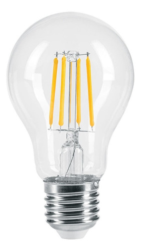 Lámpara Led Tipo A19 6 W Con Filamento Luz Cálida, Blíster