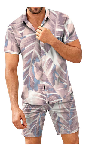 Conjunto De Ropa De Playa Hawaiana Para Hombre, Camisa Boho