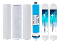 Comprar Pack Filtros Repuestos Osmosis Inversa Romi 100 Completo !