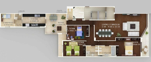 Imagen 17 de 17 de Apartamento En Alquiler De 4 Dormitorios En Pocitos (ref: Vld-3101)