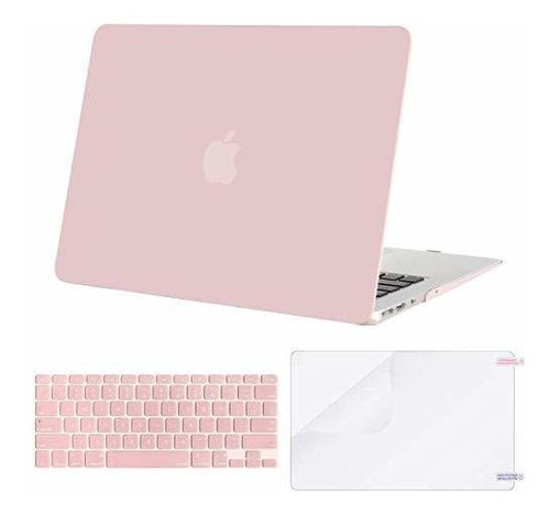 Funda Protectora Macbook Air 13  + Accesorios, Rosa.