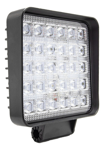 Faros Cuadrado 30 Hiper Led 3 Colores Blanco Azul Y Rojo 2pz