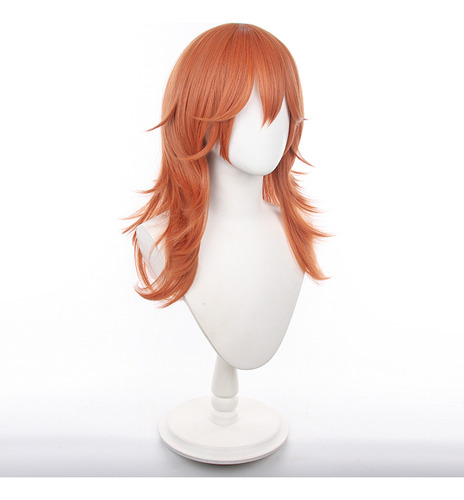 Peluca Naranja Para Cosplay Con Forma De Ángel Y Diablo De 6
