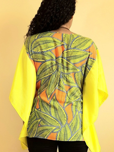 Imagem 6 de 6 de Bata Blusa Tecido Vinah
