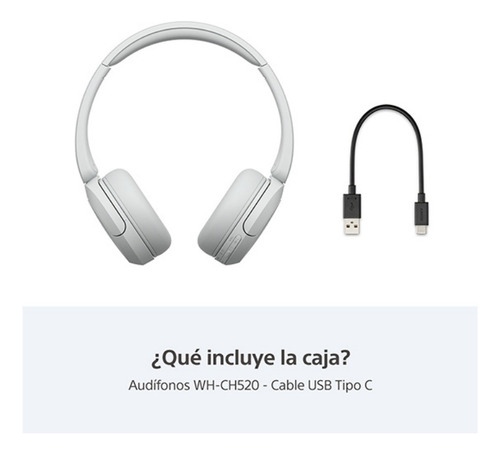 Open Box - Audífonos Sony Wh-ch520 Bluetooth Blanco (Usado)
