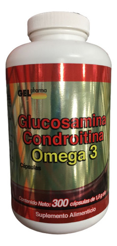 Glucosamina Condroitrina + Omega 3 300 Capsulas Gelpharma