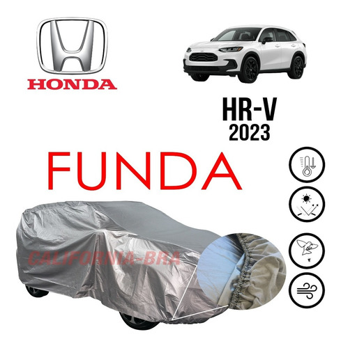Funda Cubierta Lona Afelpada Cubre Honda Hr-v Hrv 2023