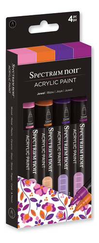 Spectrum Noir Sn-acpm-jew4 Marcador Pintura Acrílica A Base