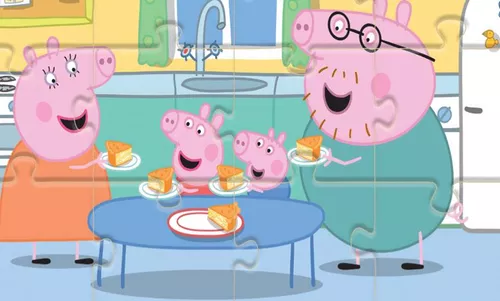 Jogo Quebra Cabeça Gigante Peppa Pig Nig Brinquedos Infantil