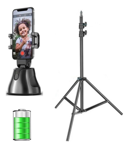 Gimbal 360 Selfie Seguimiento Facial  Tripode 2.1 Mt Bateria