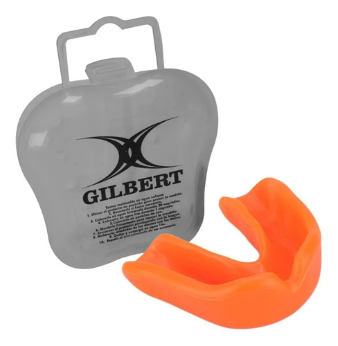 Protector Bucal Para Rugby Gilbert Anatomico Moldeable Box