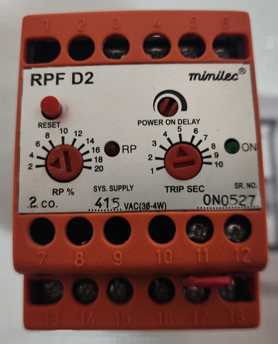 Rele De Monitoreo Potencia Inversa Contactor,rpf D2 Minilec