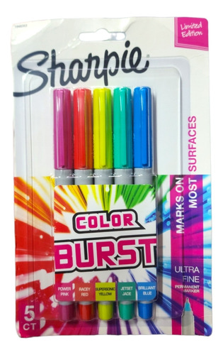 Marcadores Sharpie Color Burst - 5 Colores
