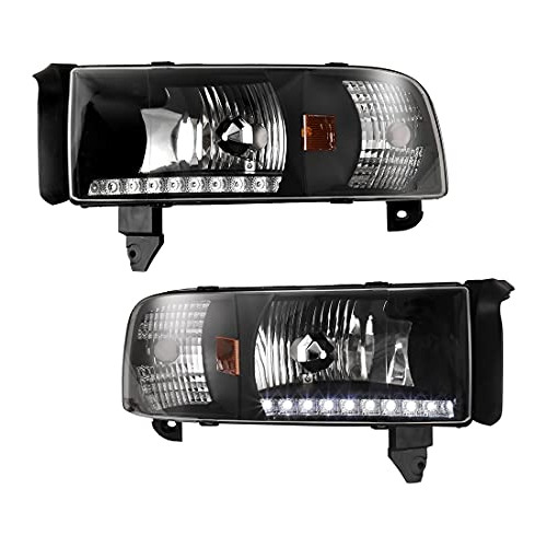 Conjunto De Faros Led Dodge Ram 1500 2500 3500 De 1994 ...