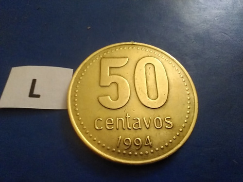 República Argentina Monedas De 50 Centavos De Peso 1994 (Usado)
