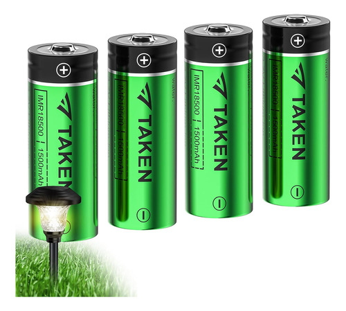 Pack De 4 Baterias Solares P/jardin 3.7v 1500mah Recargables