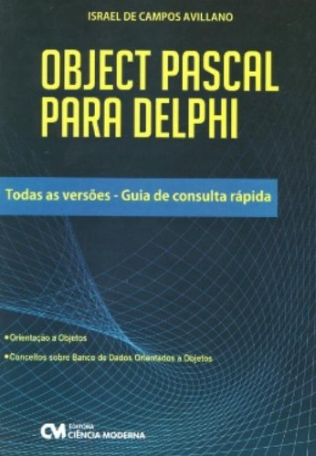 Libro Object Pascal Para Delphi - Guia De Consulta Rapida