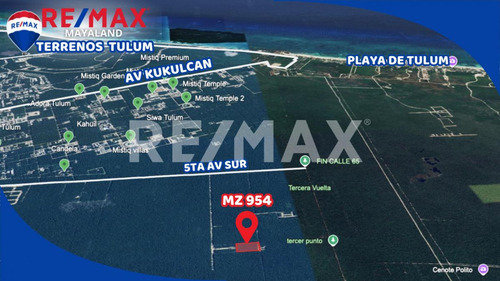 Oportunidad Hectarea En Region 12 A Solo 950 Mts De La 5ta Av Sur De Tulum