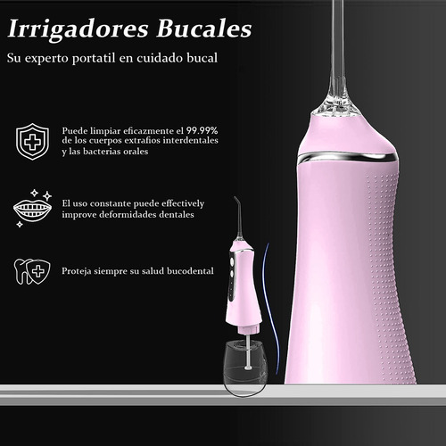 Irrigadores Bucales Flosser De Agua Portátil Y Recargable