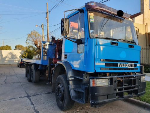 Imagen 1 de 7 de Iveco 160e23n Caja Abierta Con Hidrogrua Amco Veba. 2 Ejes