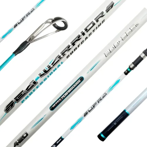 Vara Praia Molinete Okuma Supra Surf Hibrida 3 Partes 4,20m