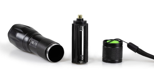 Lampara Linterna De Mano Tactica Potente 1000 Lumens Led T6 Linterna Negro Luz Blanco Frío