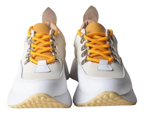 Imagen 5 de 5 de Zapatillas Urbanas De Mujer De Cuero Panter - Ferraro