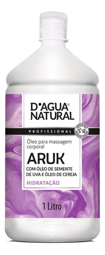 Óleo De Massagem Corporal Aruk Semente De Uva E Cereja 1 Lit Tipo De Embalagem Pote Fragrância Uva E Cereja