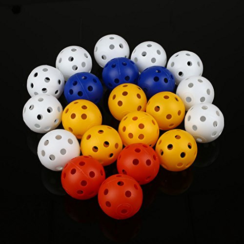 Toymytoy 12pcs Plastico Perforada Play Hollow Golf Color Pt