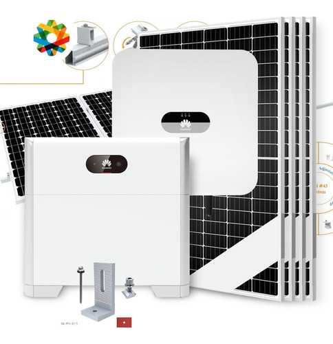 Kit Solar #03 2kw/h - 2ktl Monofásico On-grid Techo De Chapa