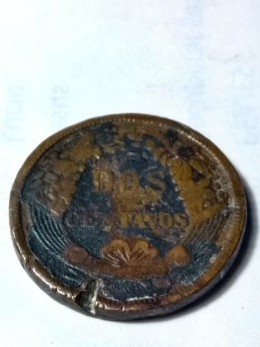 Moneda De Perú 2 Centavos 1895